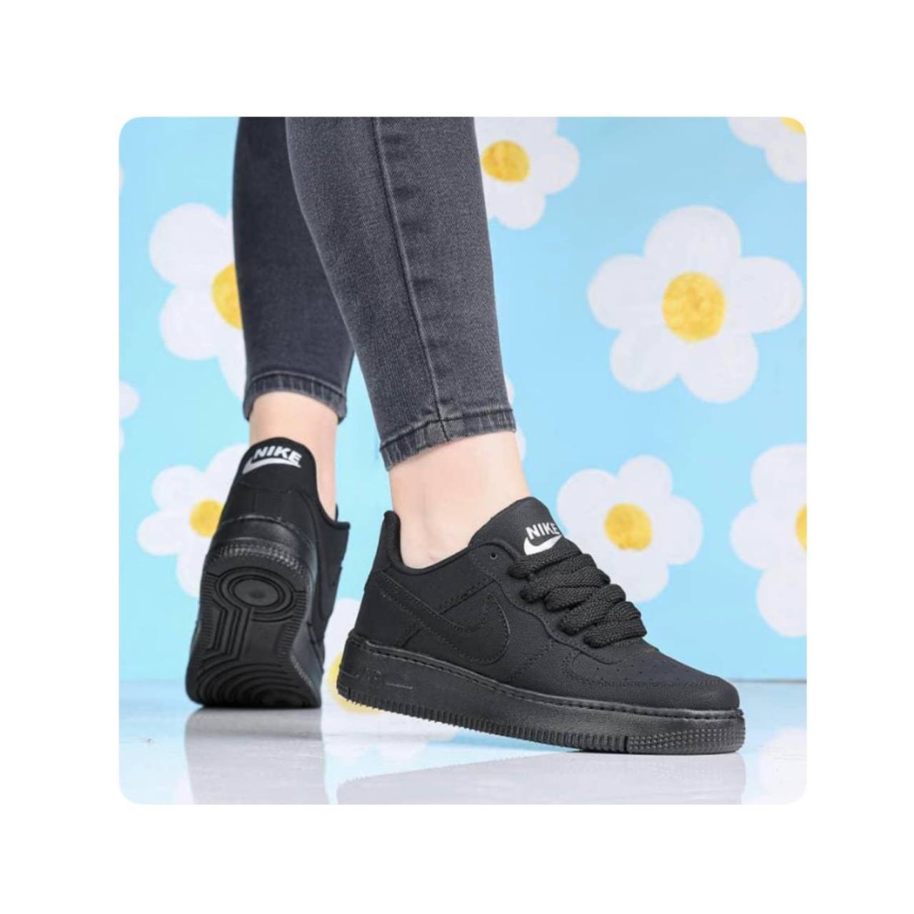 کتونی نایک ایرفورس زنانه و مردانه  + بند هدیه