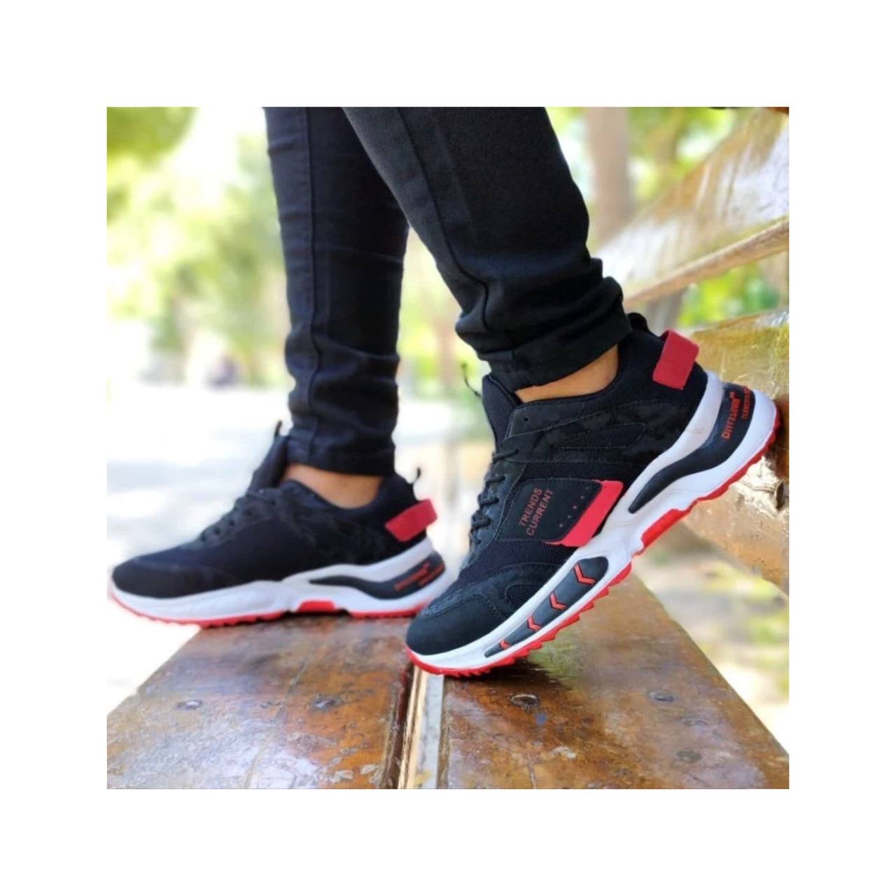 کفش اسپرت کتونی مردانه پسرانه مدل ترند + بند هدیه