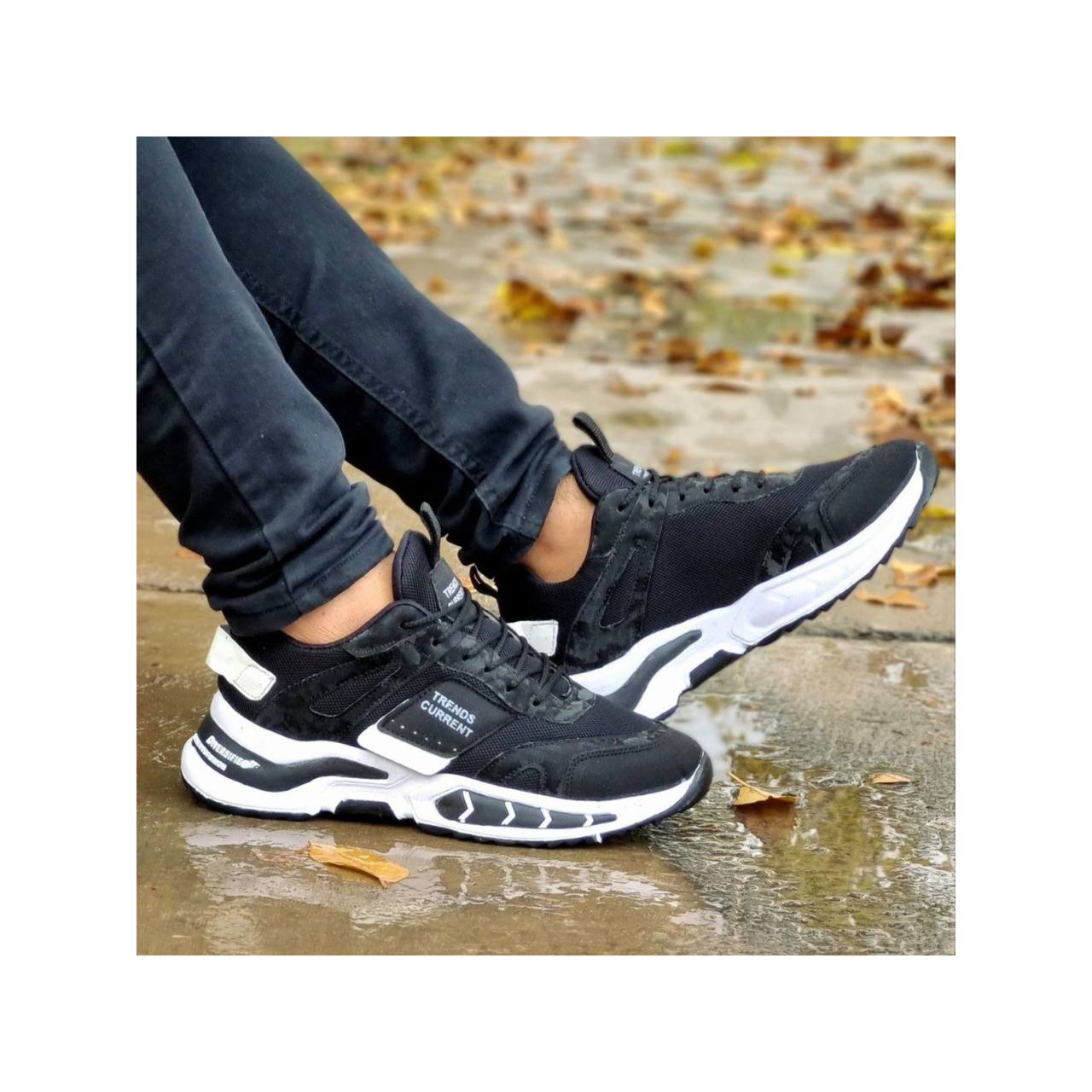 کفش اسپرت کتونی مردانه پسرانه مدل ترند + بند هدیه