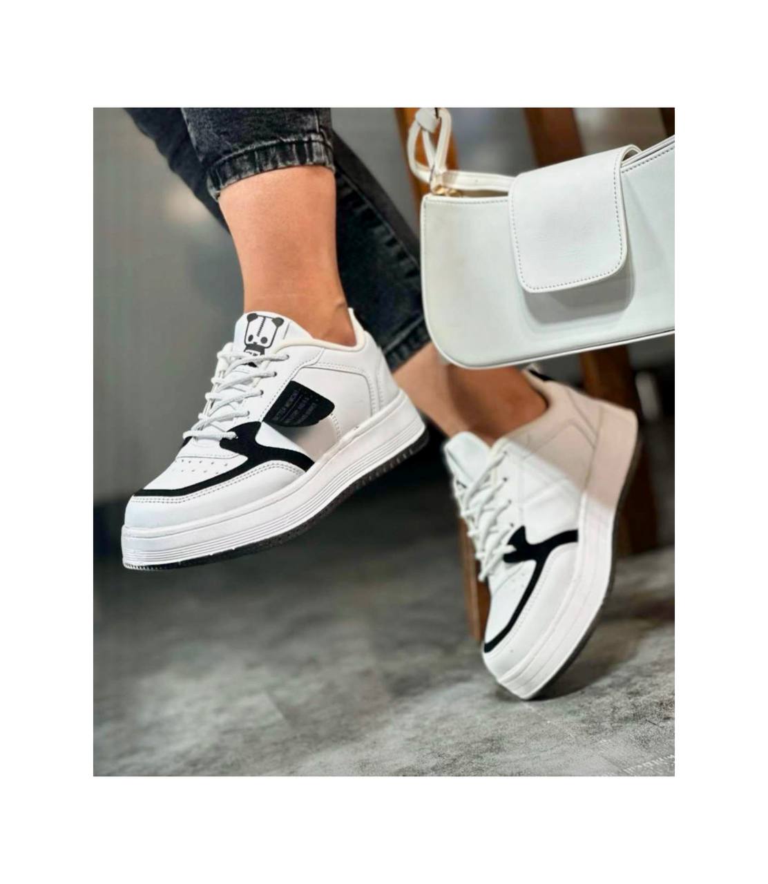 کتونی ونس پاندا مشکی + بند هدیه