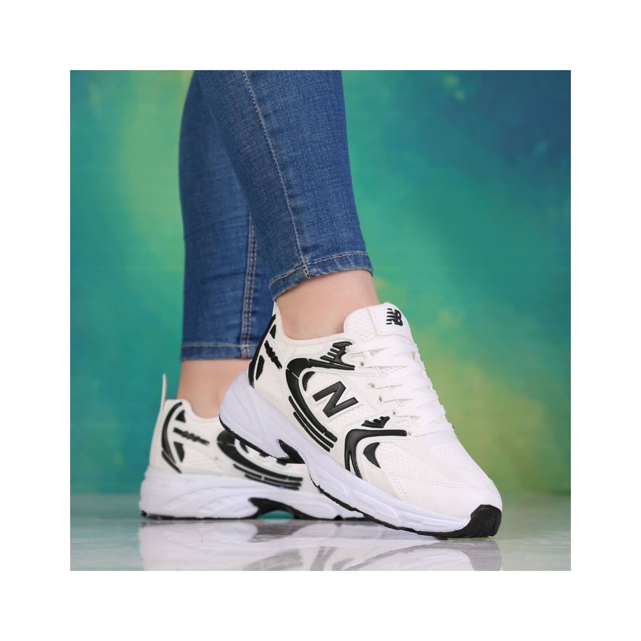 کفش کتونی زنانه و مردانه مدل newbalance نیوبالانس + بند هدیه