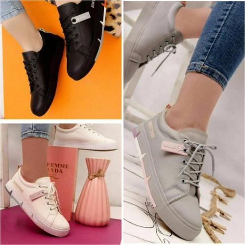 کفش اسپرت زنانه راحتی مشکی مدل ونس